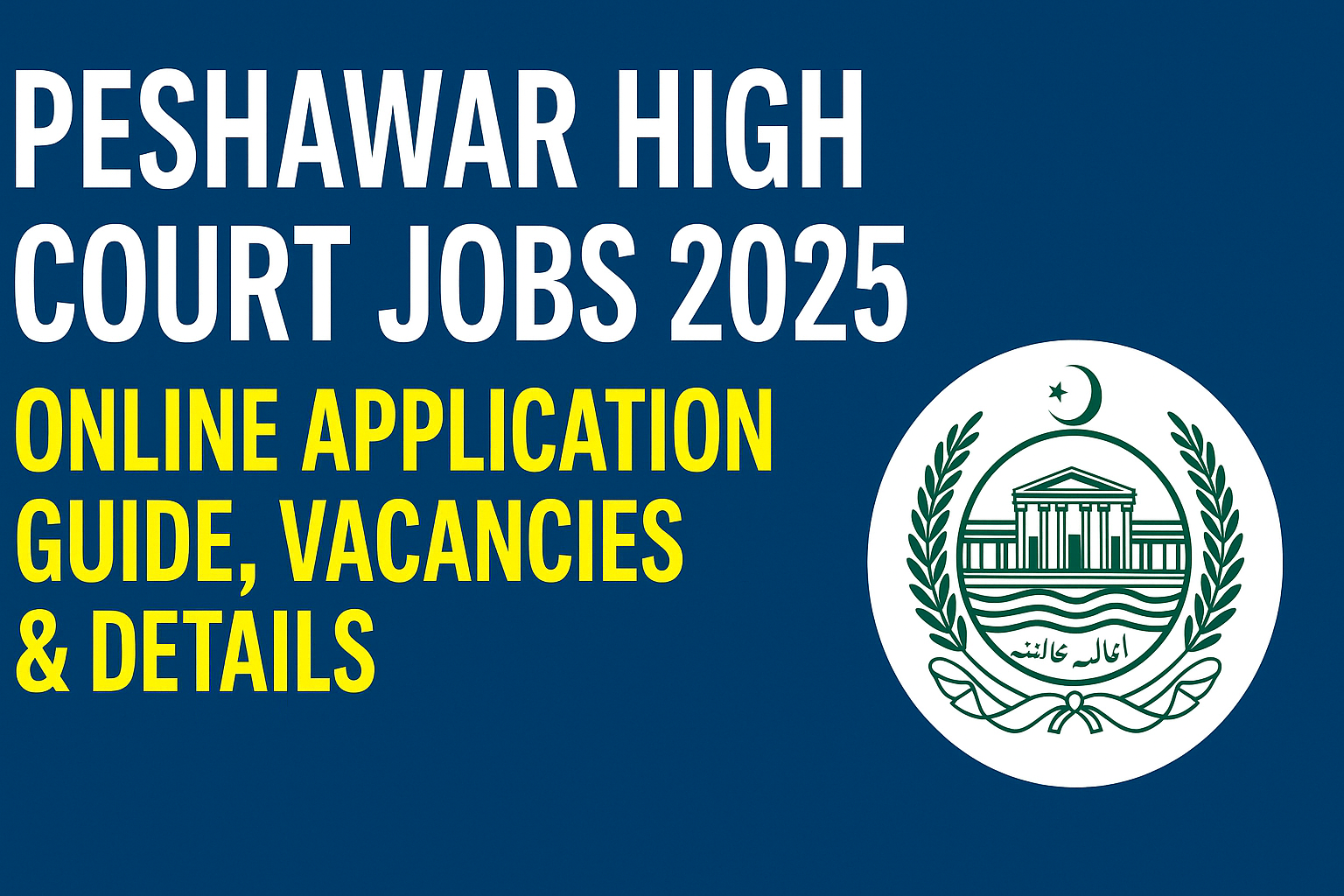 Peshawar high court jobs online apply 2025