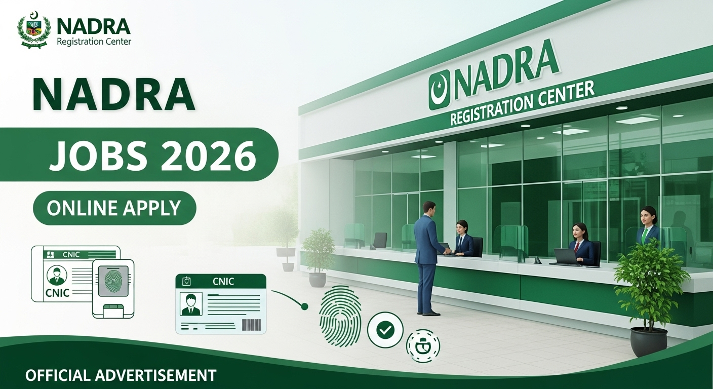 NADRA Jobs 2026 Online Apply Advertisement
