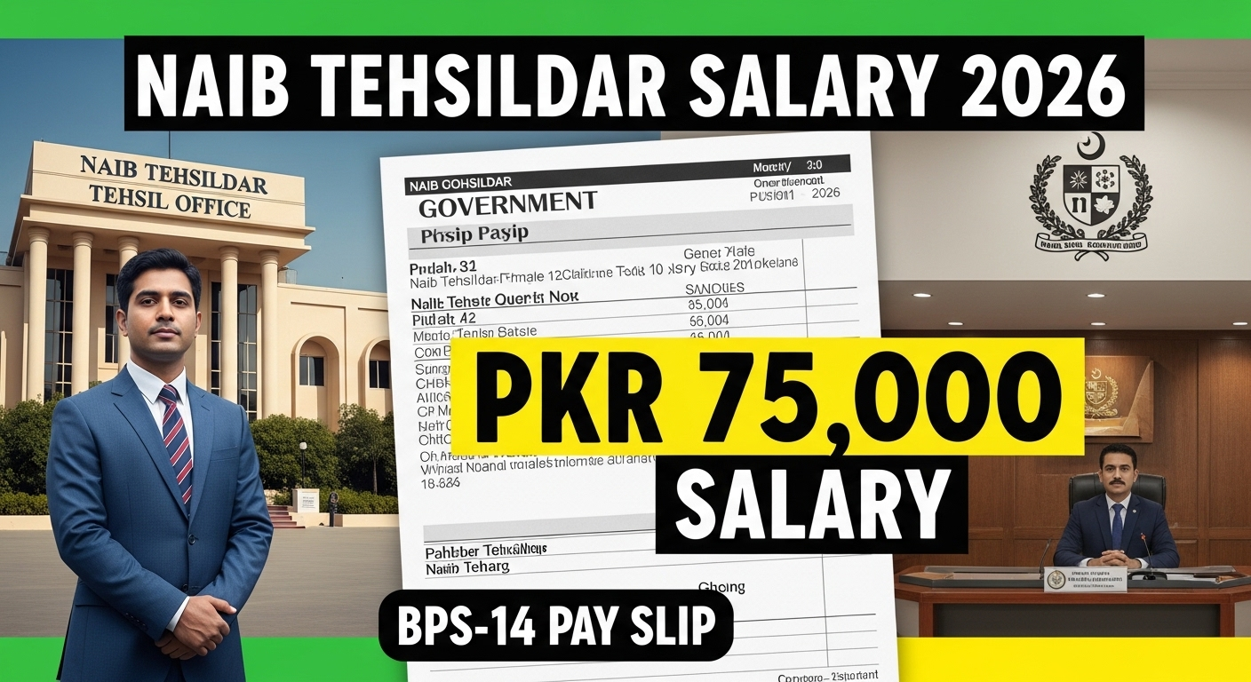 Naib Tehsildar Salary in Punjab Pakistan