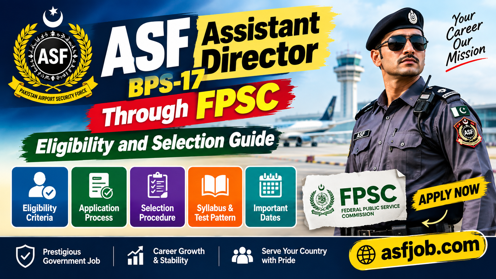 ASF Assistant Director BPS-17 Through FPSC