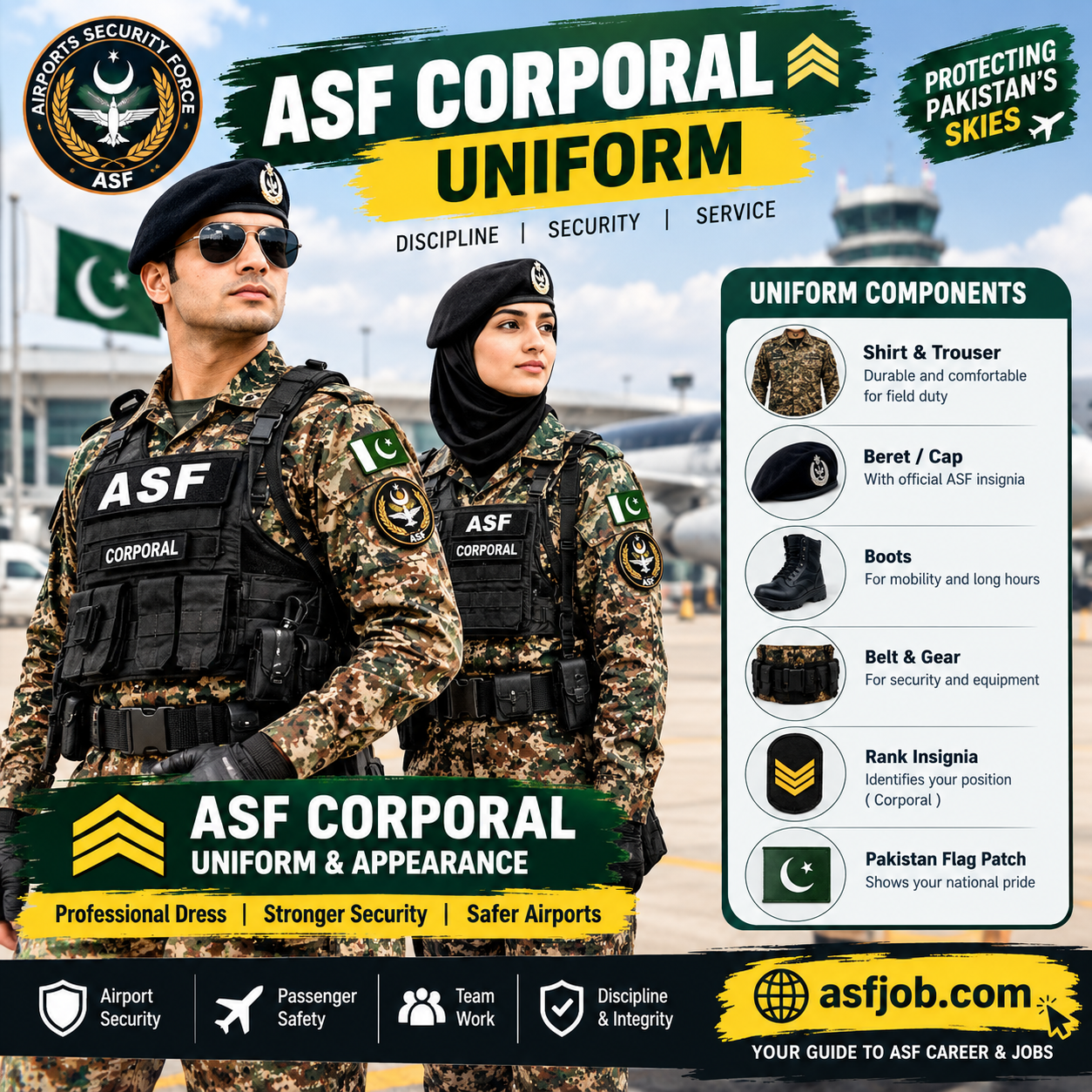 ASF Corporal Uniform in Pakistan